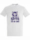 Karma Is A Cat Taylor Swift T-shirt Gray Cotton