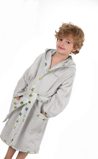 Saint Clair Kids Hooded Bathrobe Lime