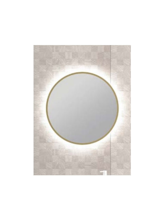 Savvopoulos Runder Badezimmerspiegel LED 60x60c...