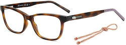 Missoni Damen Acetat Brillengestell Braun MMI 0...