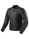 Rev'IT Rino Herren Motorradjacke Leder 4 Jahreszeiten Schwarz