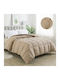 Adam Home Quilt Queen with Hollowfiber Filling 220x240cm 600 Beige