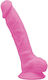 SilexD Ρεαλιστικό Dildo με Όρχεις και Βεντούζα Ροζ 17cm