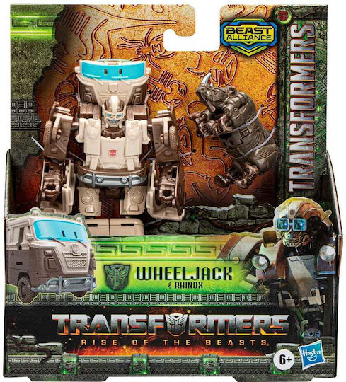 Φigură de acțiune Transformers Rise Of The Beasts Alliance Wheeljack & Rhinox Weaponizers pentru copii de 6+ ani ani