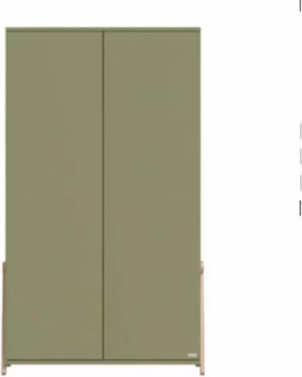 Ușă dublă Dulap Kaki 106x54x180cm Ușă dublă Dulap Kaki 106x54x180cm