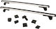 Hermes Aluminum Car Roof Bars Gs3 for Peugeot 405 4D Set with Roof Rack Legs Silver