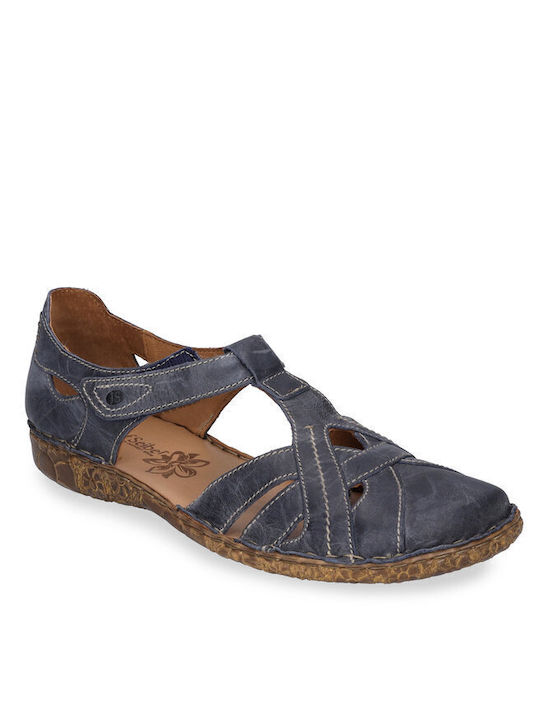 Josef Seibel Damen Flache Sandalen in Marinebla...