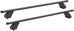 HAKR Roof Bars Steel (with Roof Rack Legs) Black