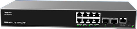 Grandstream GWN7811 Managed L3 Switch με 8 Θύρες Gigabit (1Gbps) Ethernet και 2 SFP Θύρες