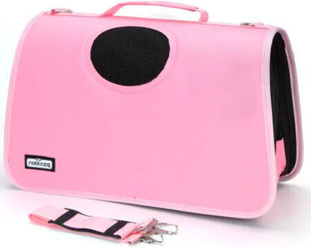 Nobleza Dog/Cat Carrying Pink Shoulder Bag L37xW23xH19cm Μ37xΠ23xΥ19εκ.