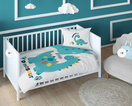Detexpol Baby Duvet Cover Turquoise 100x135cm