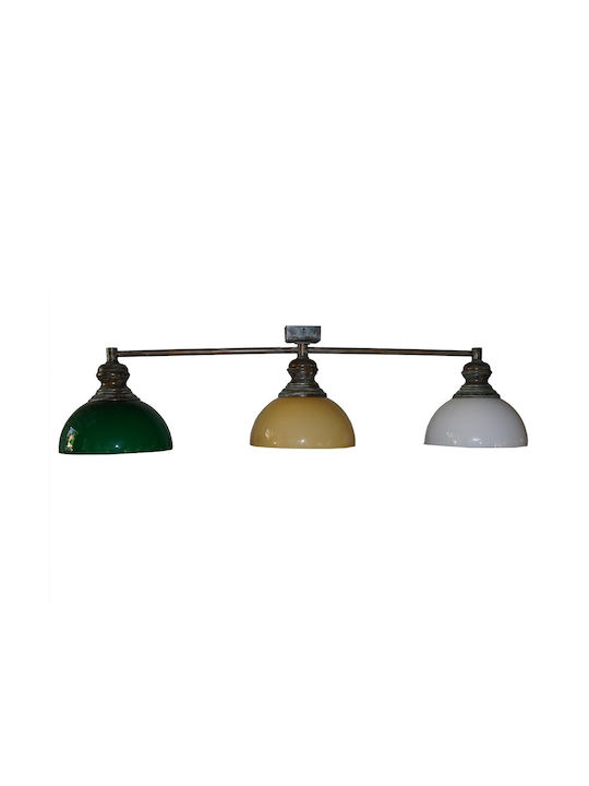 DITS Lighting Πλαφονιέρα Οροφής Μπρούτζινη