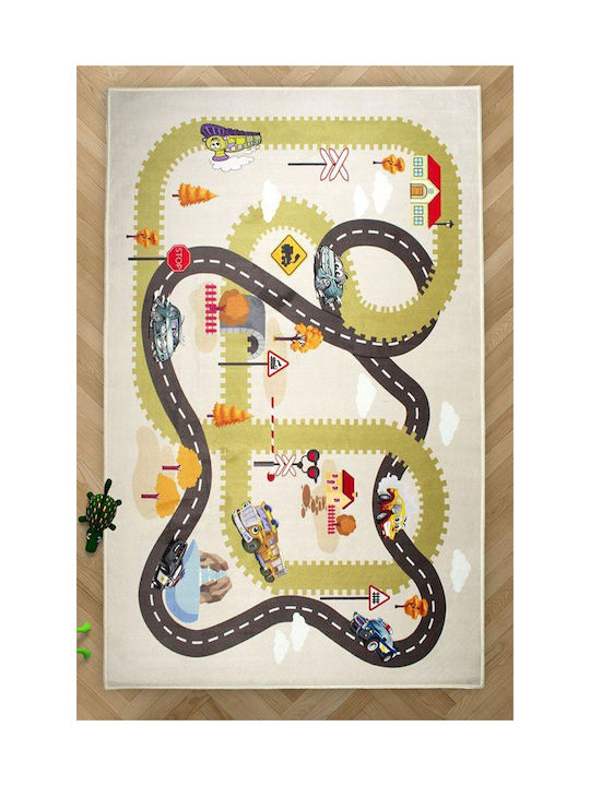 Dimcol Kinder Teppich Straße Mehrfarbig 135x200cm