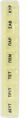 Tpster Weekly Pill Organizer with 7 Places Yellow 34207