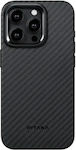 Pitaka Magez Back Cover Silicone 1.6mm Black (iPhone 15 Pro)