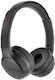 Audictus Champion Wireless / Wired On Ear Headphones with 50 hours of Operation Black