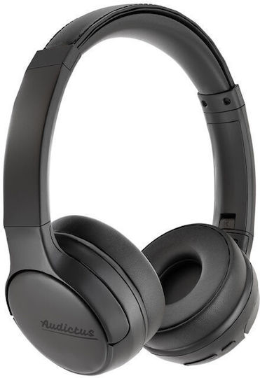 Audictus Champion Wireless / Wired On Ear Headphones with 50 hours of Operation Black