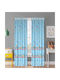 Vasilas Home Παιδική Κουρτίνα Voile με Τιράντες Μπλε 140x290εκ.