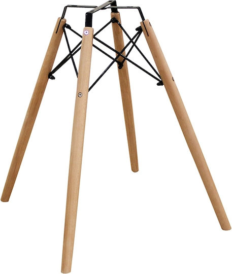 Zita Plus Randy Table Stand made of Wood Wooden 54x54x67cm