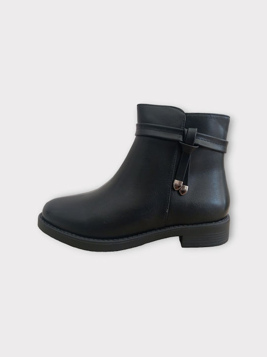 M&M Damen Knöchelstiefel Schwarz