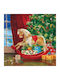 Gialpis Set Weihnachtsservietten L25xB25cm. 20Stück