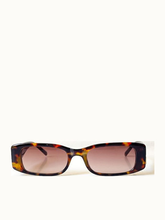 Looks Style Eyewear Unisex Γυαλιά Ηλίου με Καφέ Ταρταρούγα Κοκκάλινο Σκελετό και Καφέ Φακό 74cat-00934