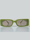 Looks Style Eyewear Дамски Слънчеви Очила с Зелен Пластмасов Рамка 74cam-21015
