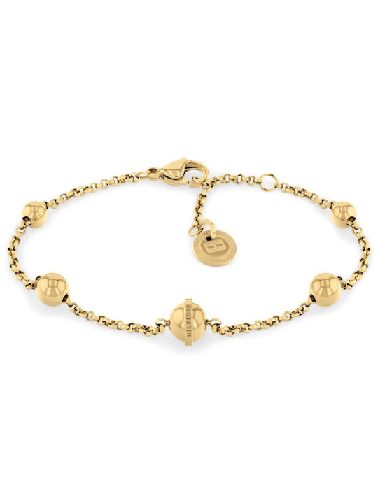 Tommy Hilfiger Bracelet Handcuffs made of Steel Gold Plated