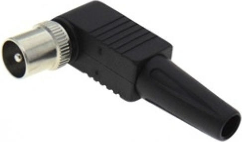 Ultimax Stecker Koaxial männlich Schwarz (01.104.0002)
