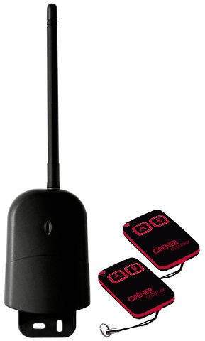 Gbs Elettronica Garage Door Control Panel with 2 Remote Controls