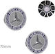 Factory Radnabenkappen Mercedes Benz mit Innendurchmesser 75mm Schwarz 2Stück