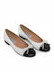 Anatomic Patent Leather Pointy Ballerinas White
