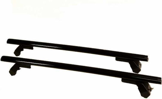 Hermes Aluminum Car Roof Bars 110cm for Volvo 460 4D Set with Roof Rack Legs Black
