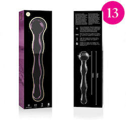 Ibiza Γυάλινο Dildo Ροζ 18cm