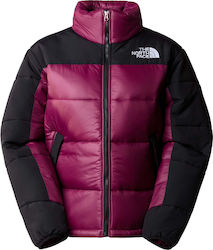 The North Face Women's Short Puffer Jacket Waterproof for Winter Purple