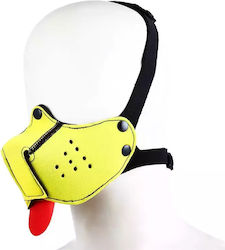 BDSM Maske in Gelb Farbe