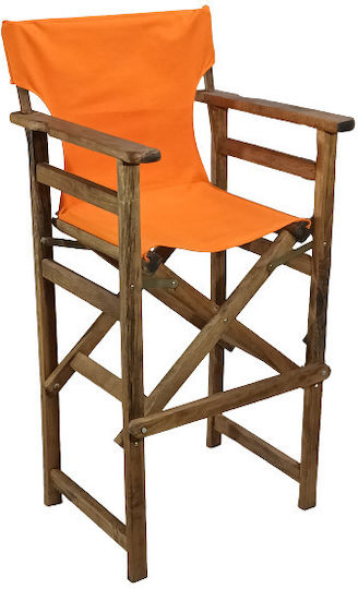 Дървено Външно Табурет Бар Gklop Орех 57x55x116см