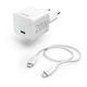 HAMA Incarcător Cu Port USB-C Și Cablu USB-C - Lightning 20W Livrarea Energiei Alb
