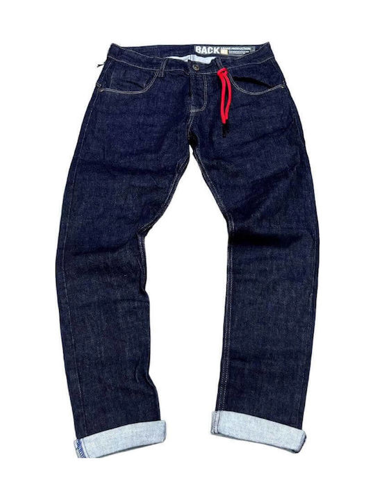Ανδρικό Παντελόνι Τζιν με Slim Εφαρμογή Dark Navy