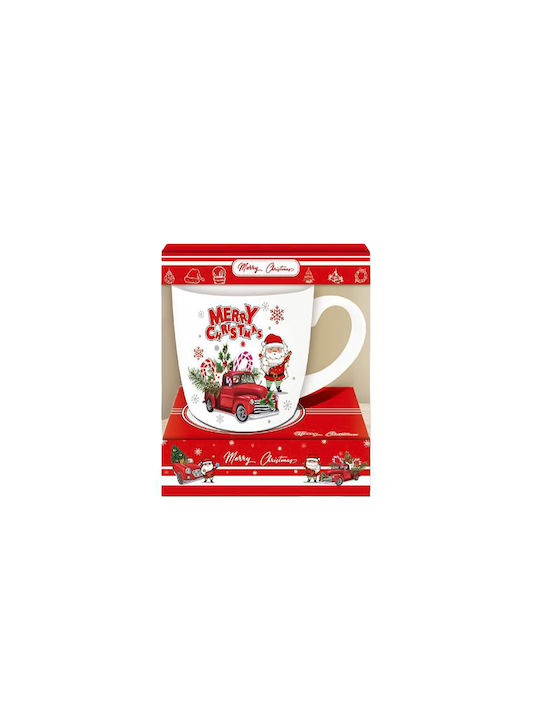 Christmas Mug White L9xW8.5cm 1pcs