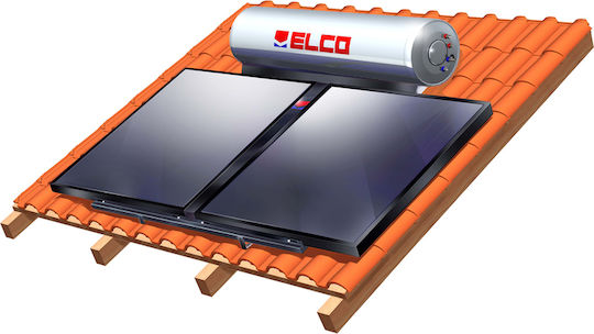 Elco Solar Water Heater 160lt Glass 3 sq.m. Low Height Roof Tile Selective