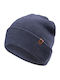 Beanie Unisex Σκούφος Πλεκτός σε Μπλε χρώμα