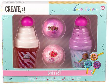 Create it! Bathroom Set “ζαχαρωτά” Children's Bath Bombs