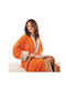 Guy Laroche Miami Bademantel mit Kragen Mandarine