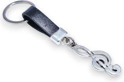 Li-LO Keychain Leather Silver