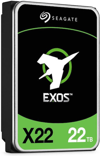 Seagate Exos X22 22TB HDD Σκληρός Δίσκος 3.5" SATA III 7200rpm με 512MB Cache για Server ST22000NM001