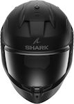 Shark D-skwal 3 Blank Black Mat Cască de motocicletă Față întreagă ECE 22.06 1540gr