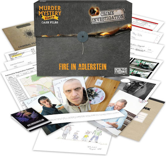 Board Game Murder Mystery Party Cf - Fire In Adlerstein for 1+ Players Ages 14+ (EN) University Games