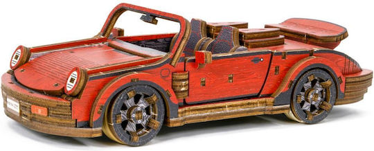 Wooden City Wooden Construction Toy Sport Car