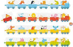 Kids Puzzle Τρενάκια με Ζωάκια for 3++ Years 24pcs Next